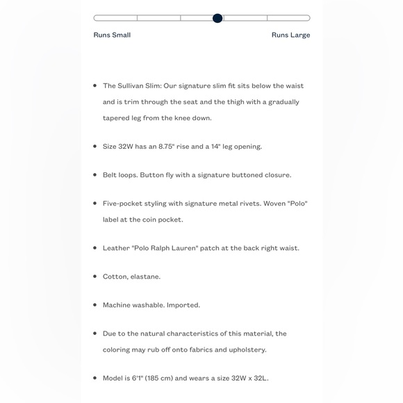 NWT Polo Ralph Lauren Sullivan Slim Stretch Jean in RL Gift Box - Picture 10 of 10